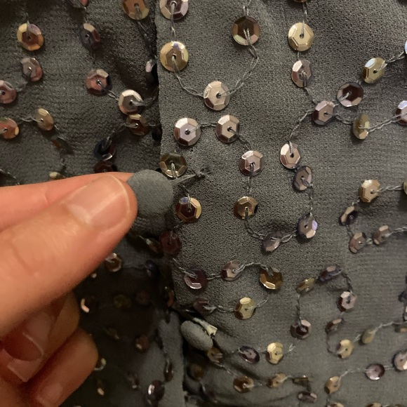 ASOS Light Blue Sequin Backless Gown Bridesmaid Formal Prom Dress Size 4 - Picture 8 of 9